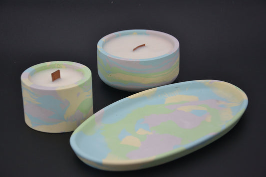 Aurora ásványgyanta gyertyaszett