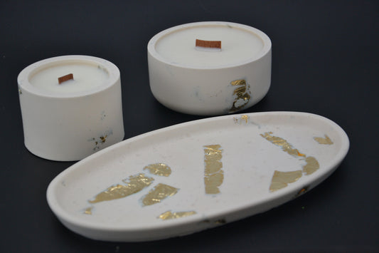 Holdfény ásványgyanta gyertyaszett