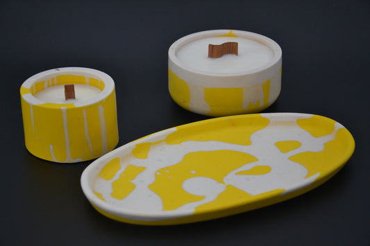 Citrus ásványgyanta gyertyaszett