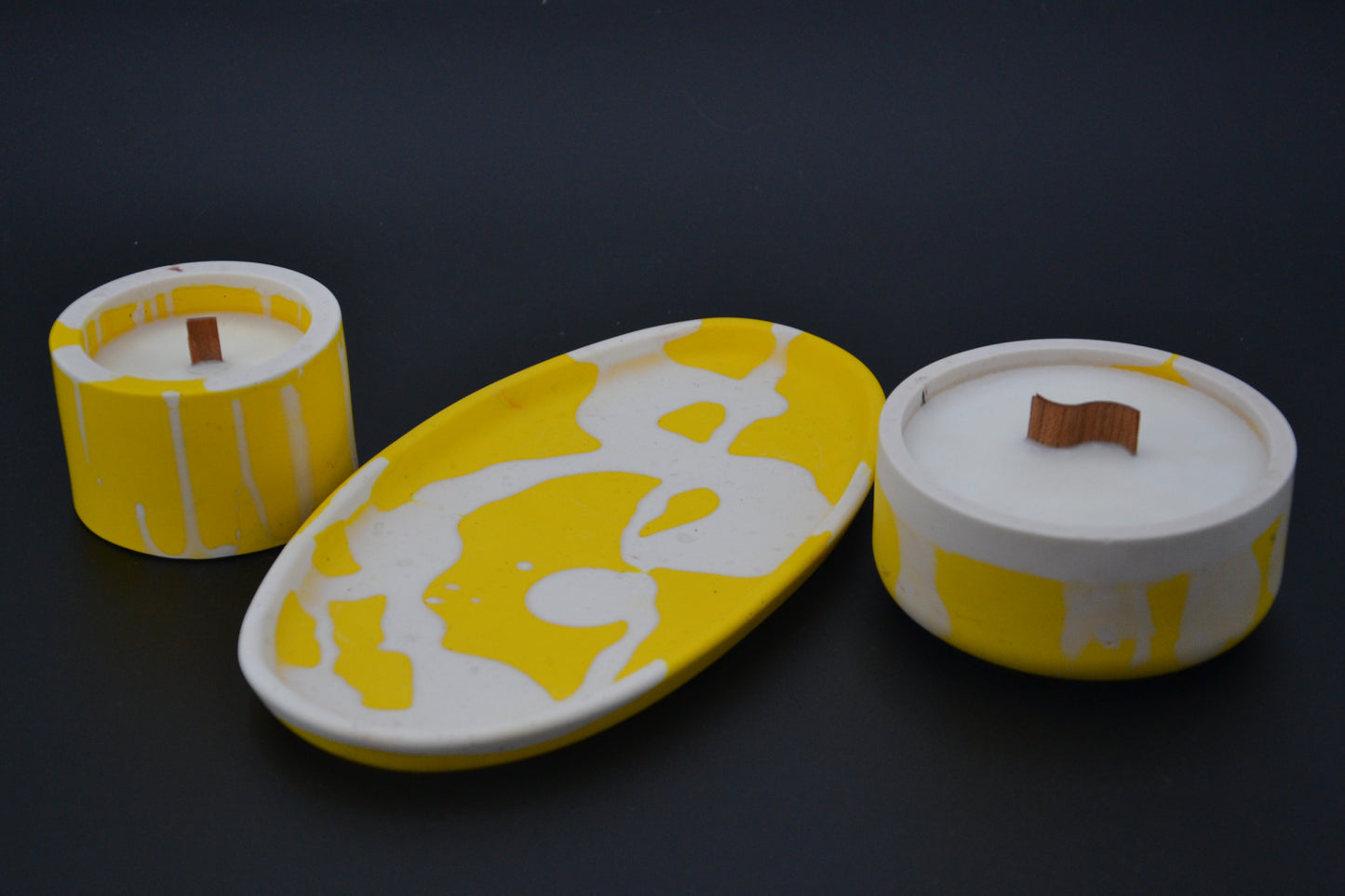 Citrus ásványgyanta gyertyaszett