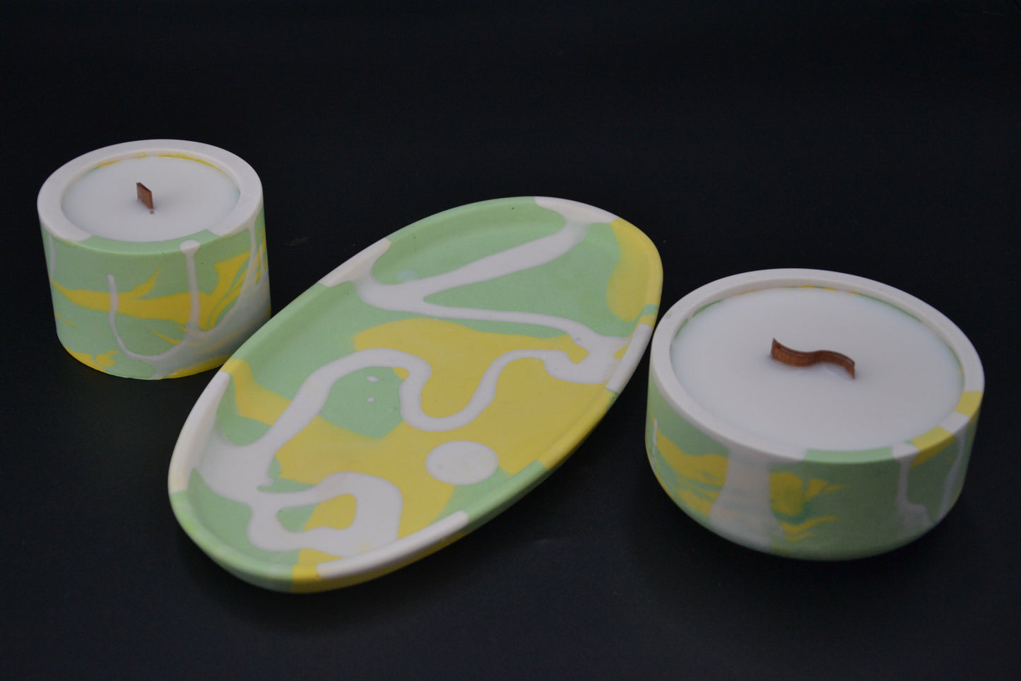 Tavaszi frissesség ásványgyanta gyertyaszett