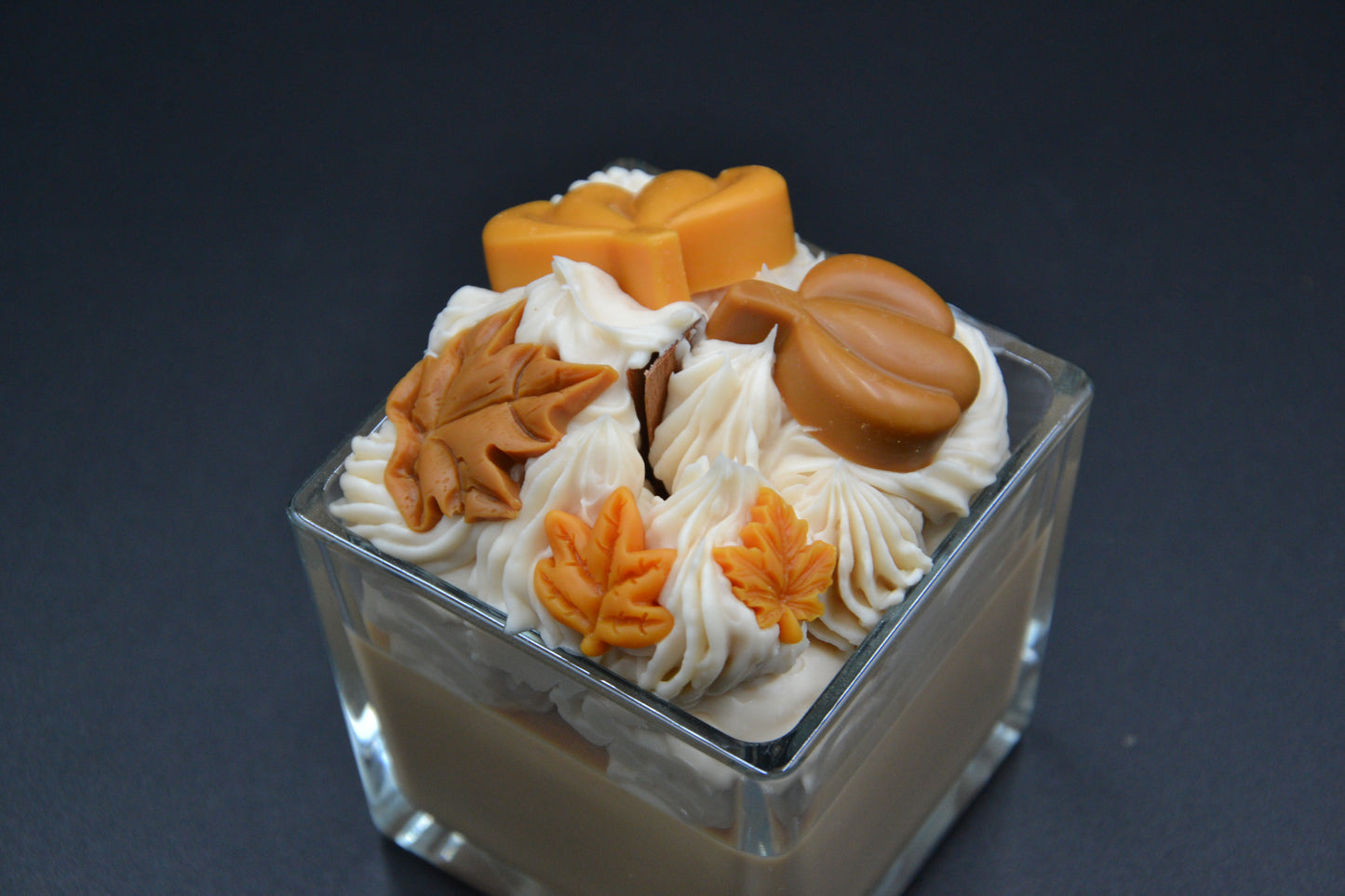 Őszi hangulat üveggyertya 1