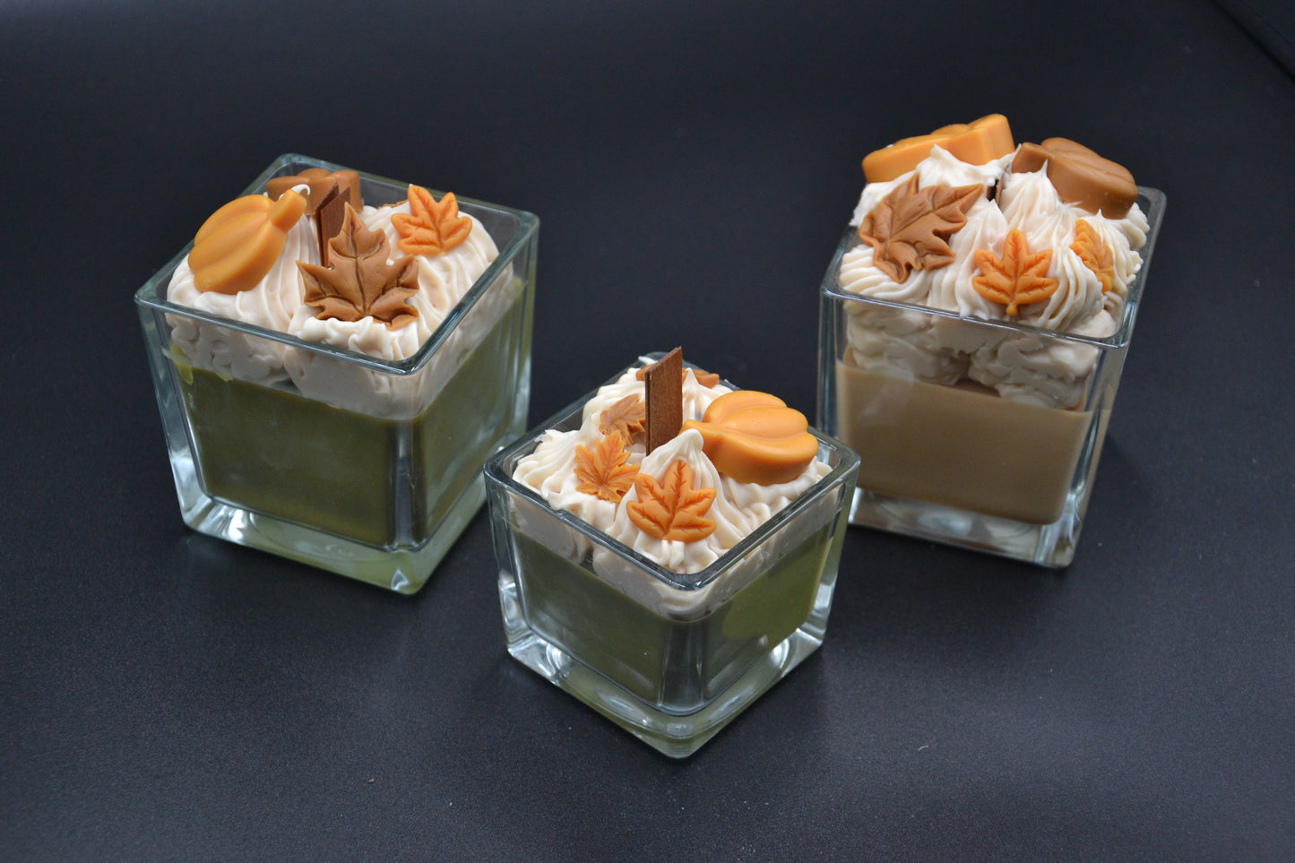 Őszi hangulat üveggyertya 3