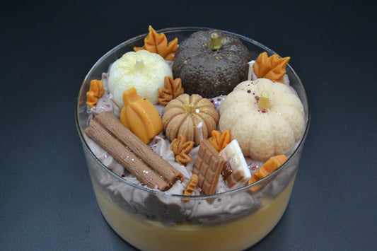 Őszi hangulat üveggyertya 4