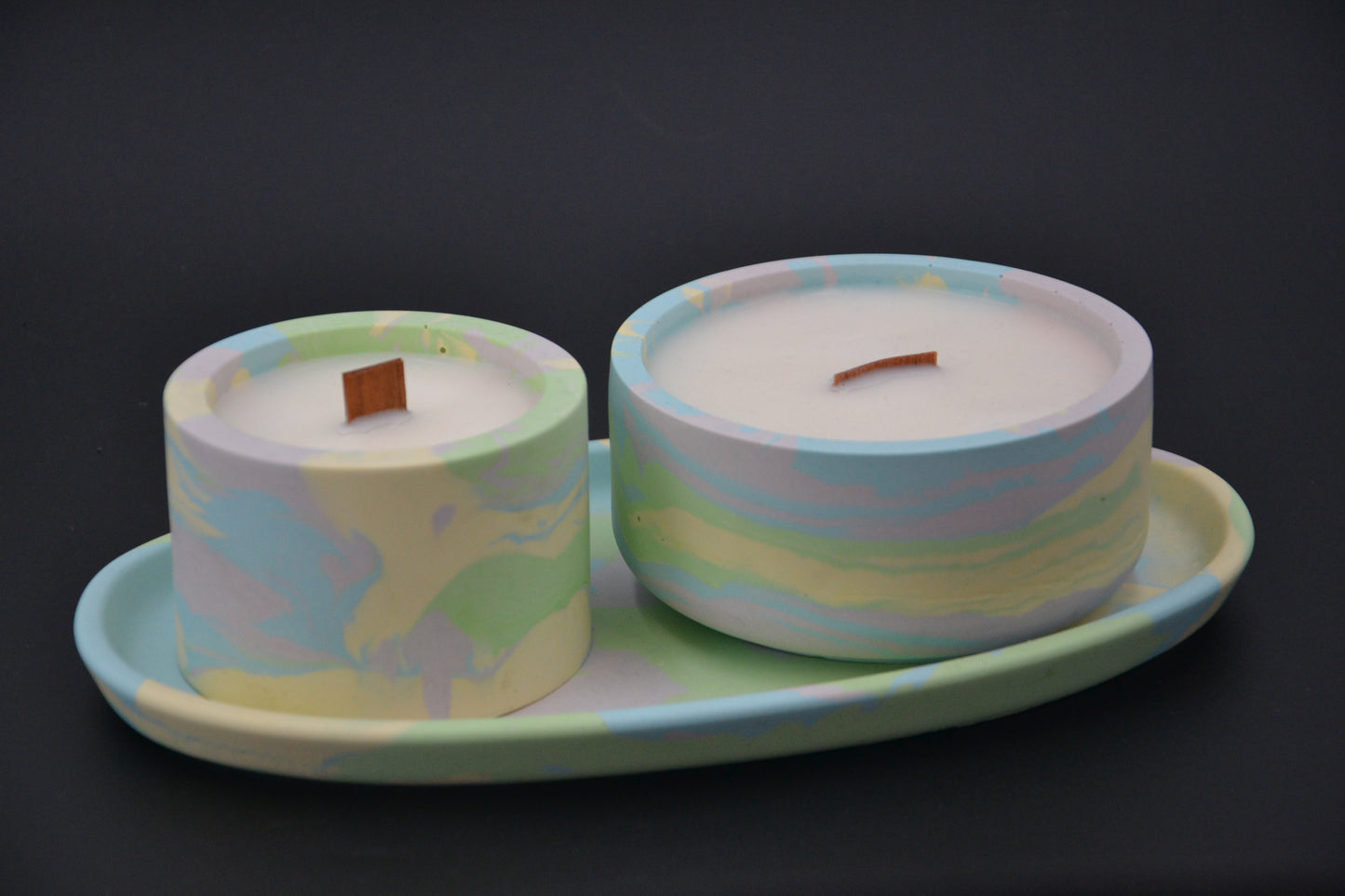 Aurora ásványgyanta gyertyaszett