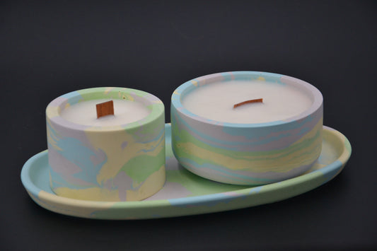 Aurora ásványgyanta gyertyaszett