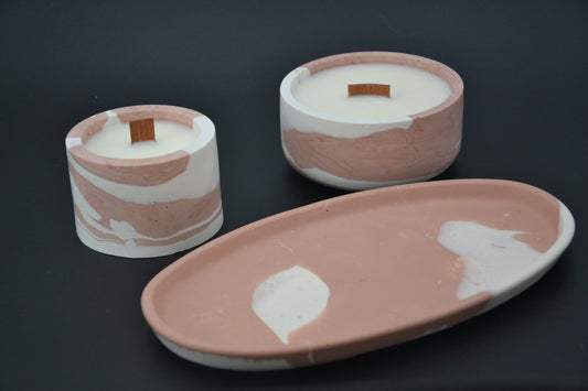 Őszi nyugalom ásványgyanta gyertyaszett