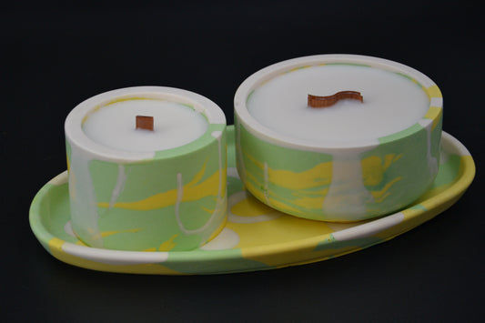 Tavaszi frissesség ásványgyanta gyertyaszett