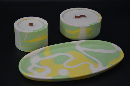 Tavaszi frissesség ásványgyanta gyertyaszett