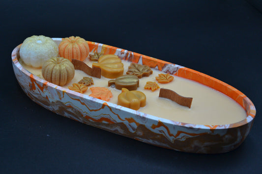 Őszi hangulat csónakgyertya