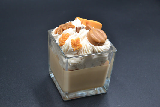 Őszi hangulat üveggyertya 1