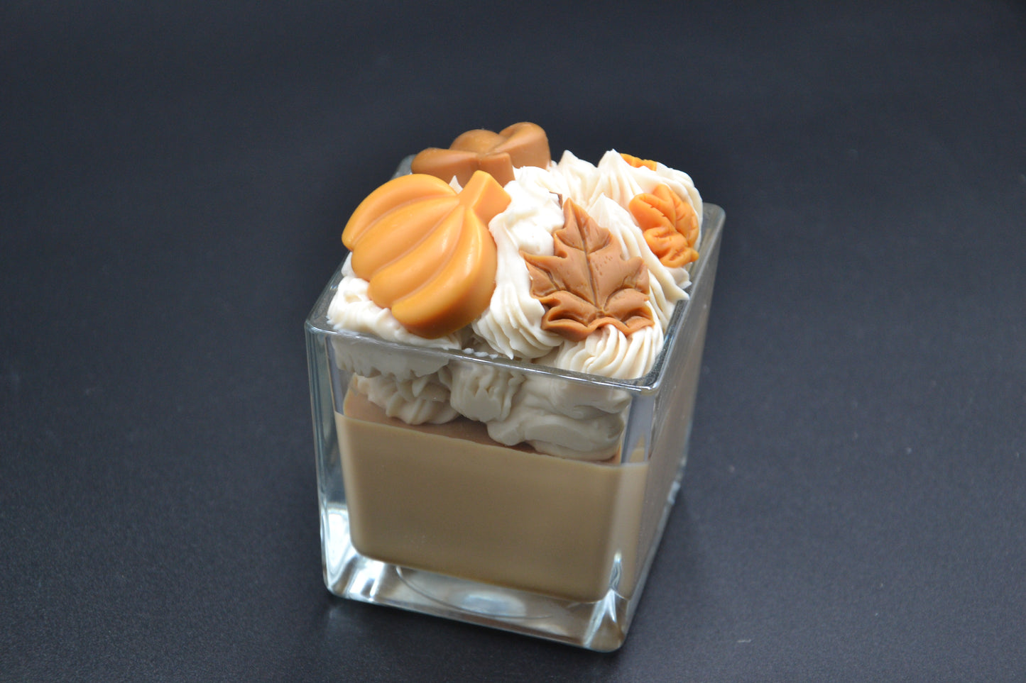 Őszi hangulat üveggyertya 1