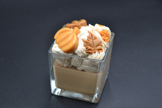 Őszi hangulat üveggyertya 1