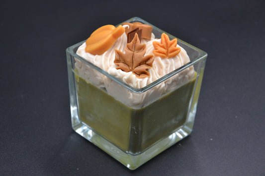 Őszi hangulat üveggyertya 2