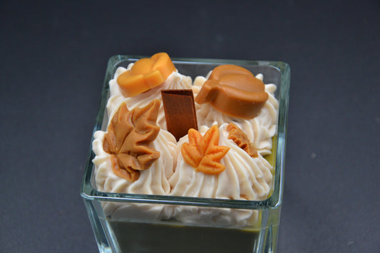 Őszi hangulat üveggyertya 2