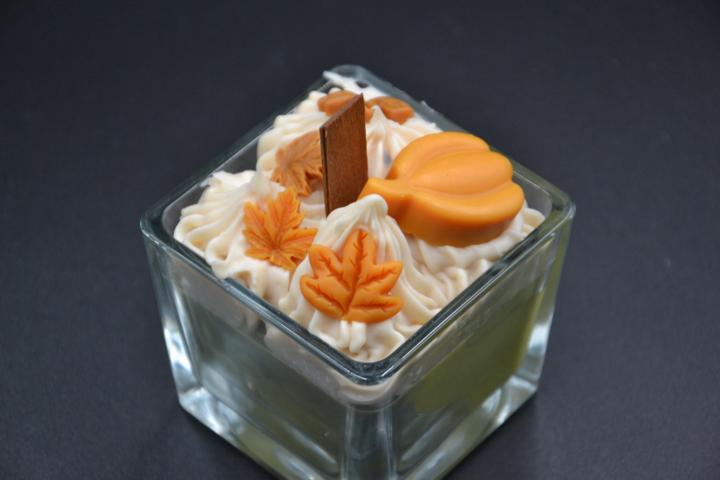 Őszi hangulat üveggyertya 3