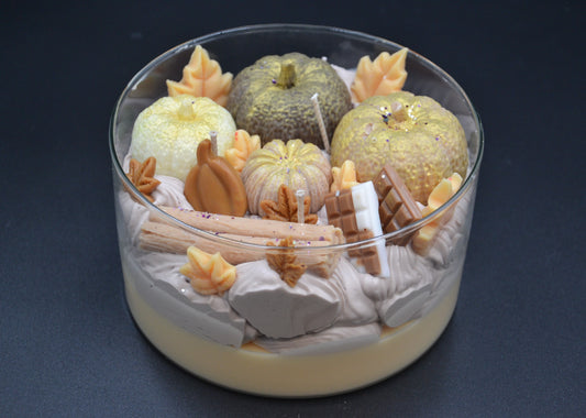 Őszi hangulat üveggyertya 5