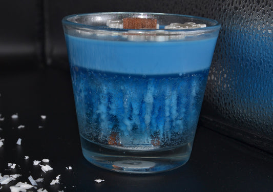 Jégkristály zselé gyertya